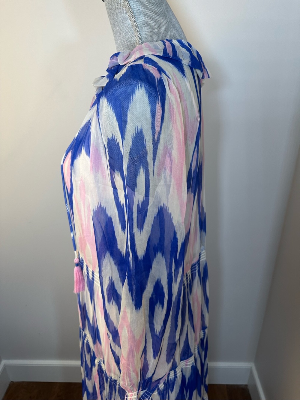 Anthropologie The Marais Printed Chiffon Maxi Dress size medium - Picture 9 of 15